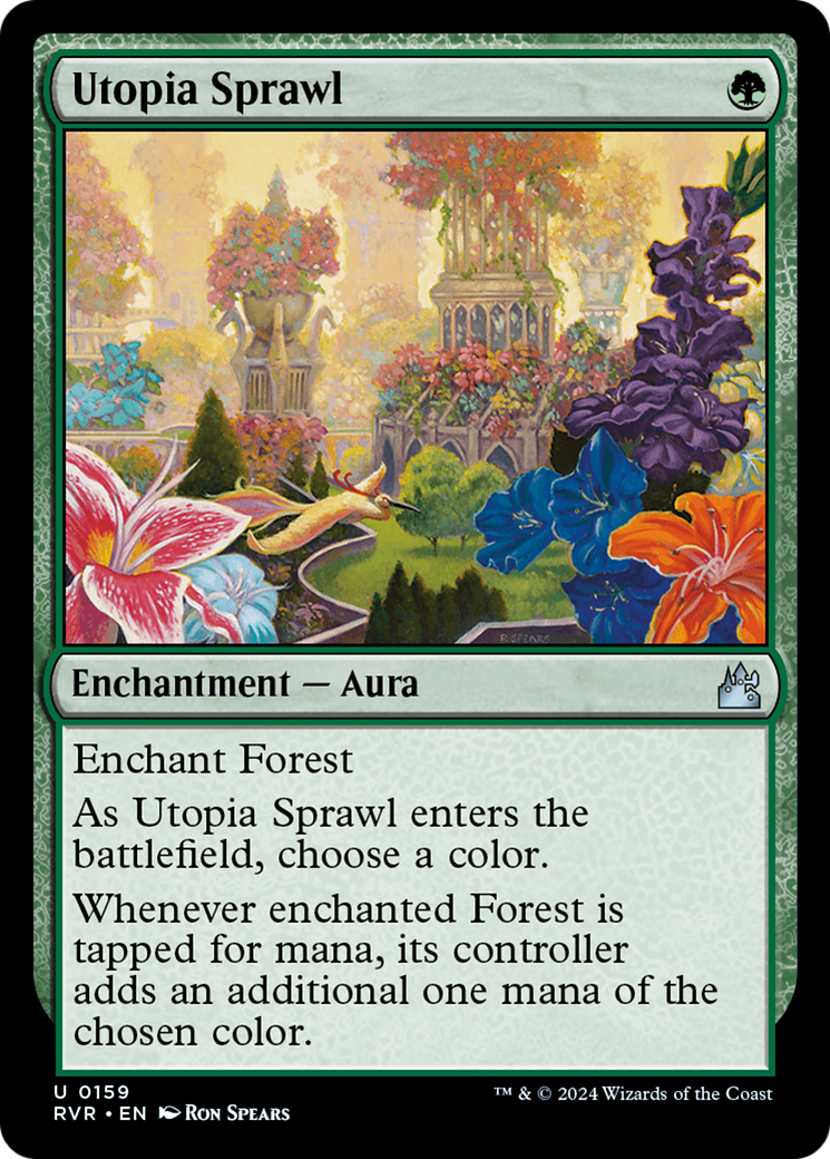 FOIL Utopia Sprawl (RVR-159) - Ravnica Remastered - Magic The Gathering - Single Cards
