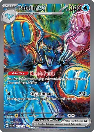 Palafin ex 151 - SV Prismatic Evolutions Pokemon - Single Cards