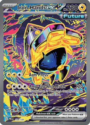 Iron Hands ex - 154/131 154 - SV Prismatic Evolutions Pokemon - Single Cards