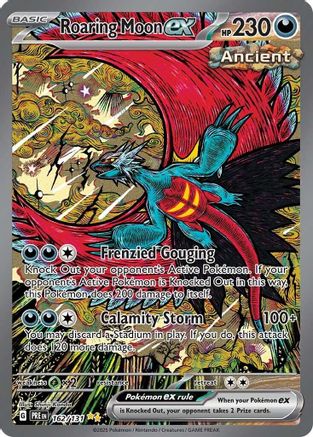 Roaring Moon ex 162 - SV Prismatic Evolutions Pokemon - Single Cards