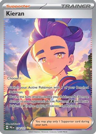 Kieran - 174/131 174 - SV Prismatic Evolutions Pokemon - Single Cards