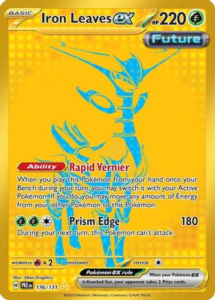 Iron Leaves ex 176 - SV Prismatic Evolutions Pokemon - Single Cards