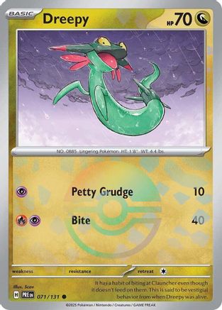 Dreepy (Poke Ball Pattern) 71 - SV Prismatic Evolutions Pokemon - Single Cards