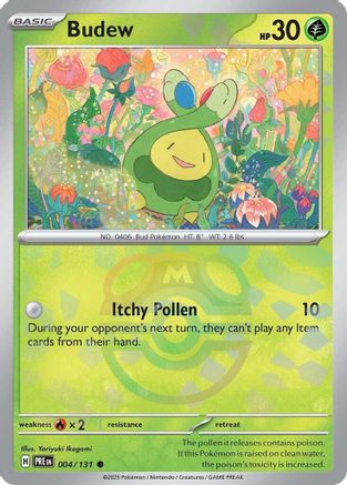 Budew (Master Ball Pattern) 4 - SV Prismatic Evolutions Pokemon - Single Cards