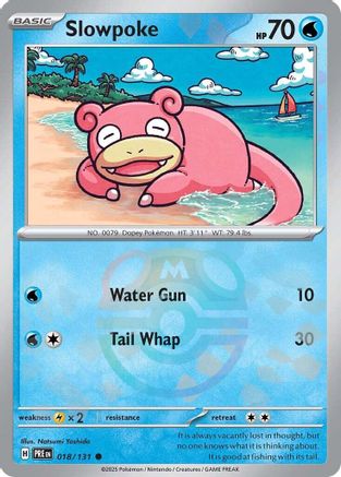 Slowpoke (Master Ball Pattern) 18 - SV Prismatic Evolutions Pokemon - Single Cards