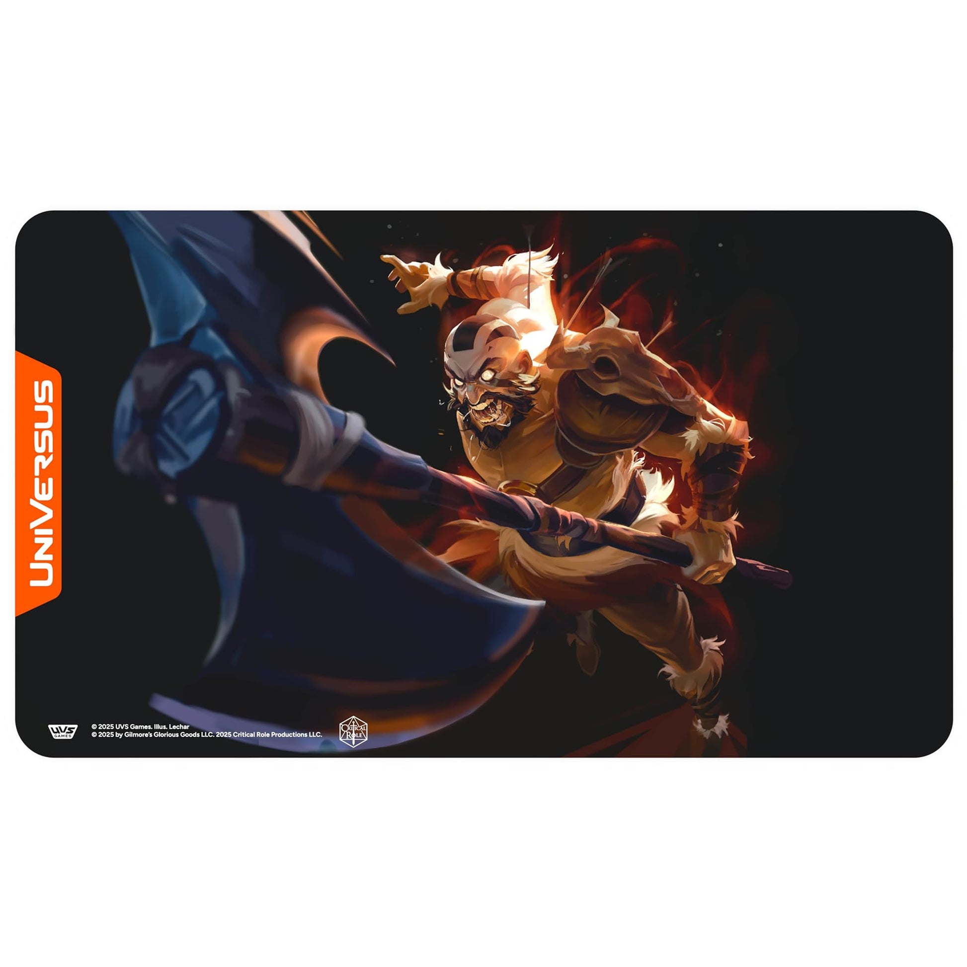 UniVersus: Critical Role: Heroes of Exandria Grog Strongjaw Playmat - 24 x 14 Neoprene Mat, Tabletop Card Game Accessory, UVS Games, Licensed