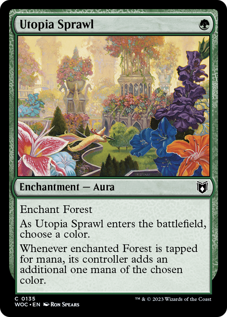Utopia Sprawl (WOC-135) - Wilds of Eldraine Commander - Magic The Gathering - Single Cards