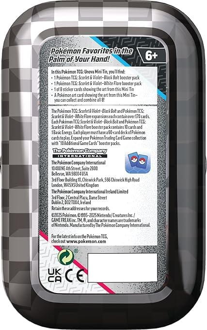 Pokemon Trading Card Game Unova Mini Tin, Mienshao & Klinklang, Black Bolt White Flare - 6