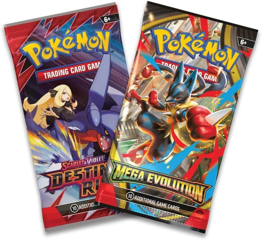 Pokemon Trading Card Game TCG Mega Evolutions Mini Tins - 2 Packs, 1 Destined Rivals, 1 Mega Evolution Plus Sticker and Art Card (Mega Venusaur) - 3