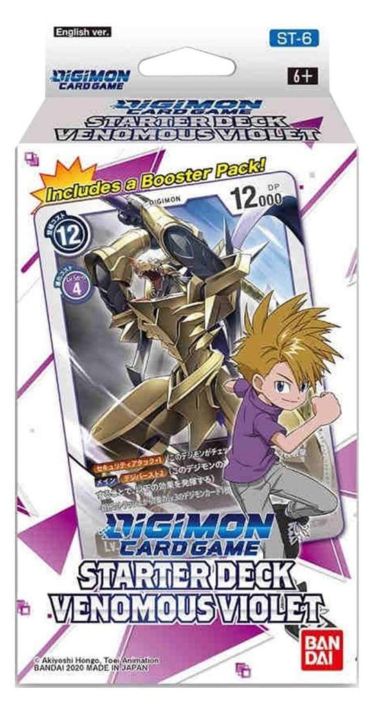 Bandai Digimon Card Game - Starter Deck Display Venomous Violet ST-6 (6 Decks) - EN