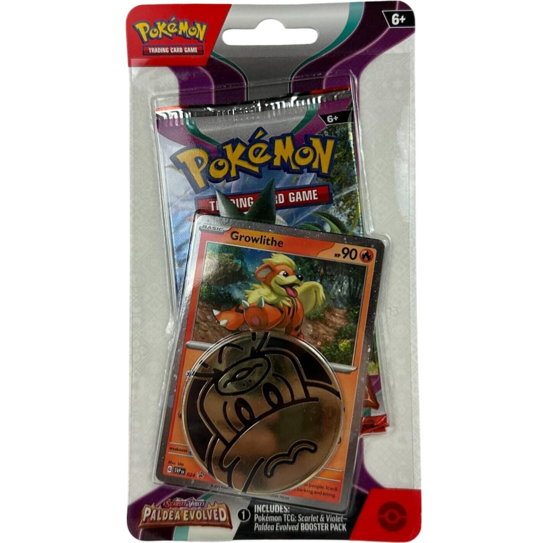 Pokemon TCG: Scarlet & Violet Paldea Evolved Checklane Blister (Growlithe) - 4