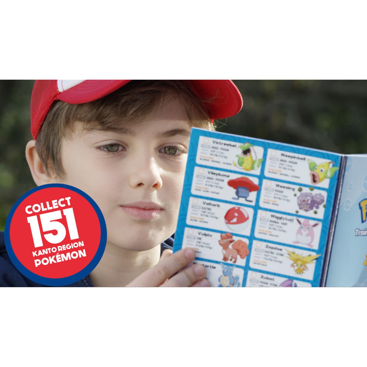 Pokemon Trainer Guess - Kanto - Electronic Guessing Game, Collect 151 Regional Pokemon, Field Guide, Talk to Your Light & Sound Poke Ball, Kids 6+ Brown Box Packaging - 10