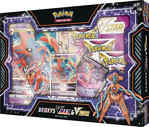 Pokémon TCG: Deoxys VMAX & VSTAR Battle Box (3 Foil Promo Cards, 1 Oversize Foil Card & 4 Booster Packs) - 8