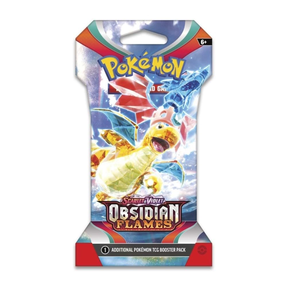 Pokemon Scarlet & Violet 3 Obsidian Flames Sleeved Booster 8 Packs - 4
