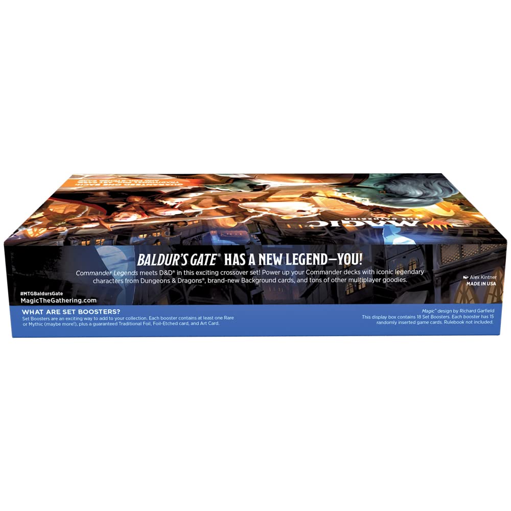 Magic: The Gathering Commander Legends: Battle for Baldur’s Gate Set Booster Box | 18 Packs (270 Magic Cards) - 4