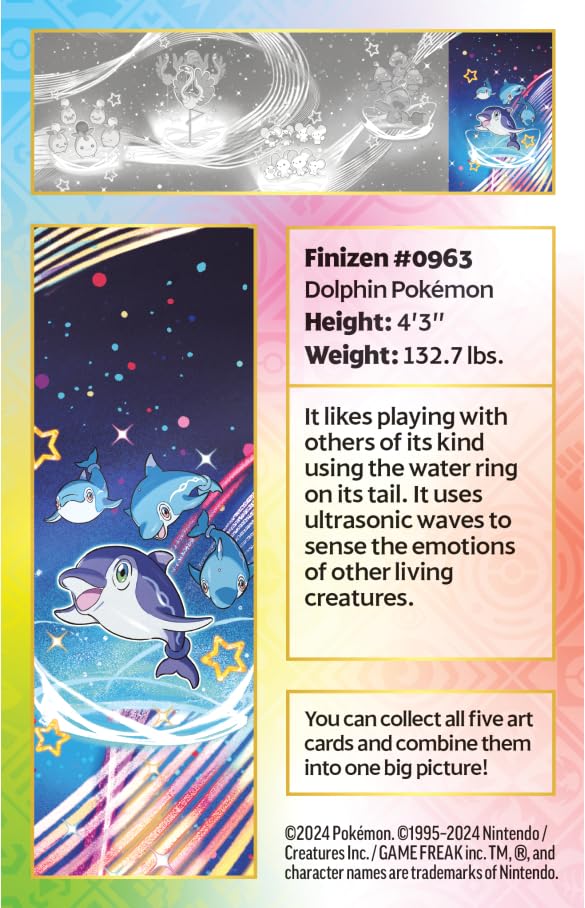 Pokémon TCG: Scarlet & Violet—Paldean Fates Mini Tin – Finizen (2 Booster Packs, 1 Sticker & 1 Art Card) - 3