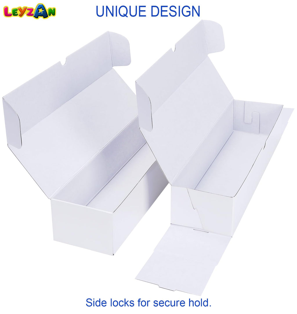 Leyzan Trading-Card Storage Box, 8-Pack • 1000 Count Corrugated Cardboard Storage Box with dividers & labels for TCG/Magic/Mtg storage and Collection, 14.4 INCH Horizontal - 4