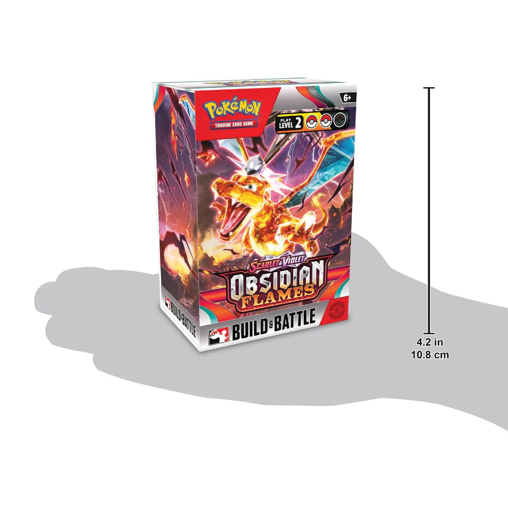 Pokemon Scarlet & Violet SV03 Obsidian Flames Build & Battle Box - 4 Packs - 3