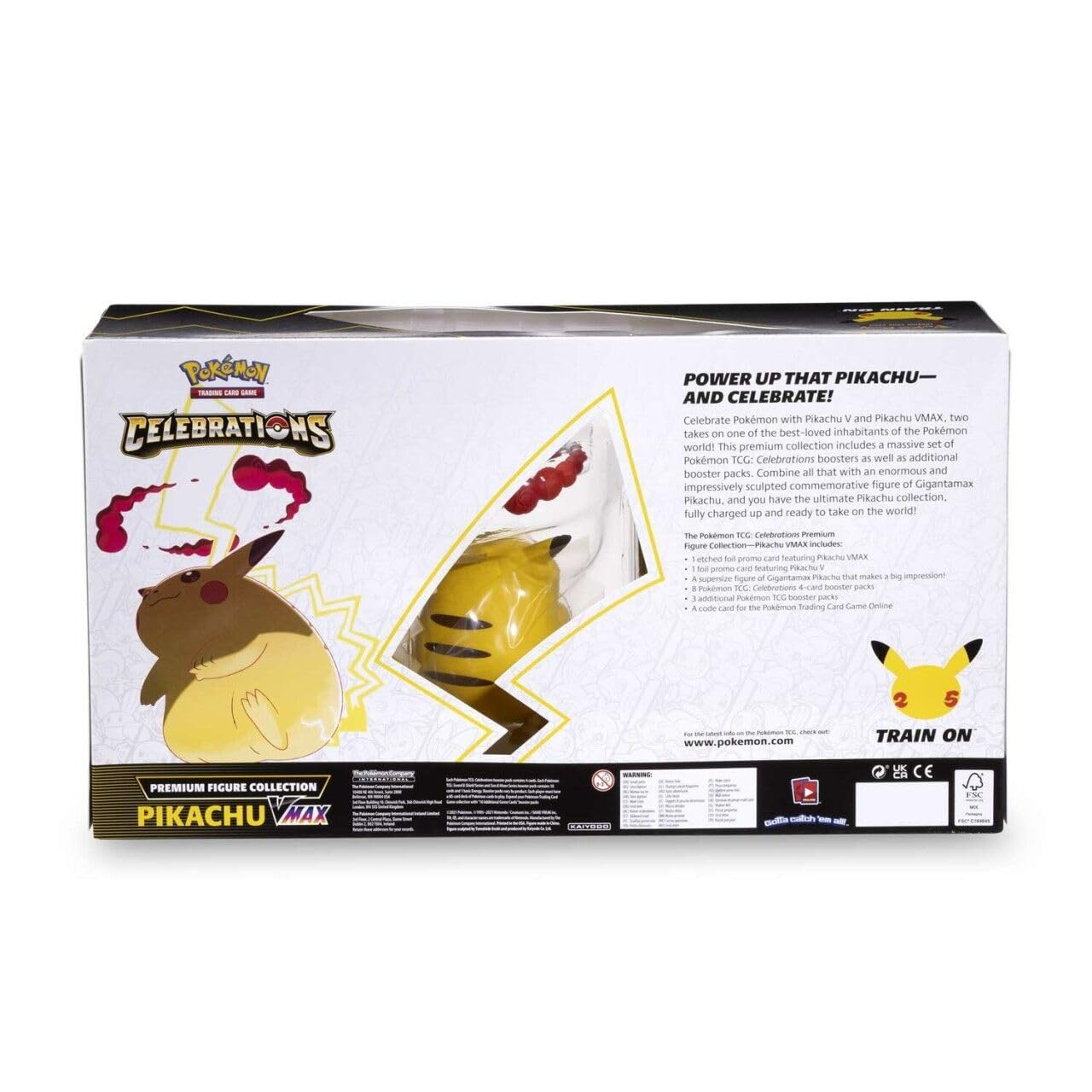 Pokemon TCG: Celebrations Premium Figure Collection Pikachu VMAX, Multicolor - 2