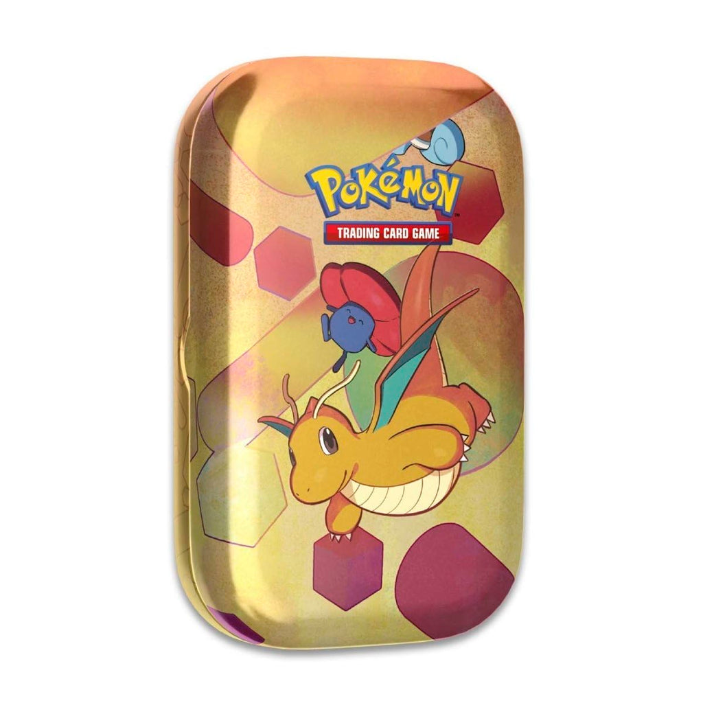 Pokémon TCG: Scarlet & Violet—151 Mini Tin – Dragonite and Vileplume (2 Booster Packs, 1 Coin & 1 Art Card)