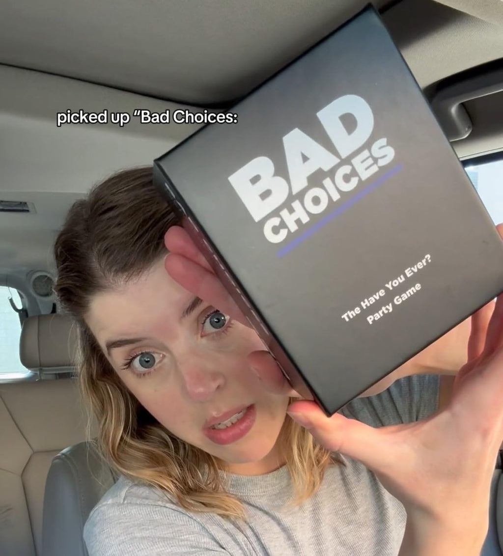 BAD CHOICES Party Game + After Dark Edition Set - Hilarious Adult Card Game for White Elephant Parties, Stocking Stuffers and Board Games Night with Your Friends - 4