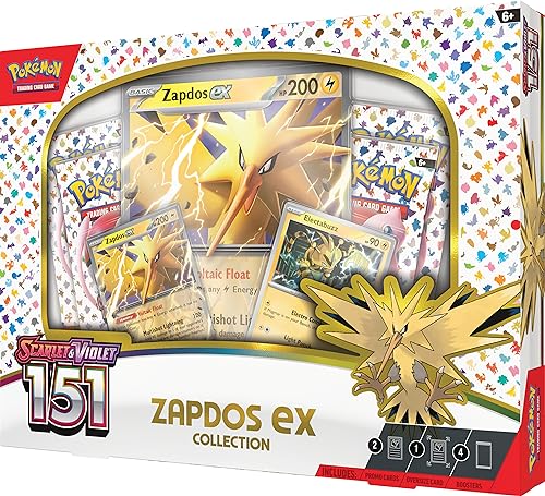 Pokemon TCG Scarlet & Violet 3.5 Pokemon 151 Zapdos Ex Box - 4