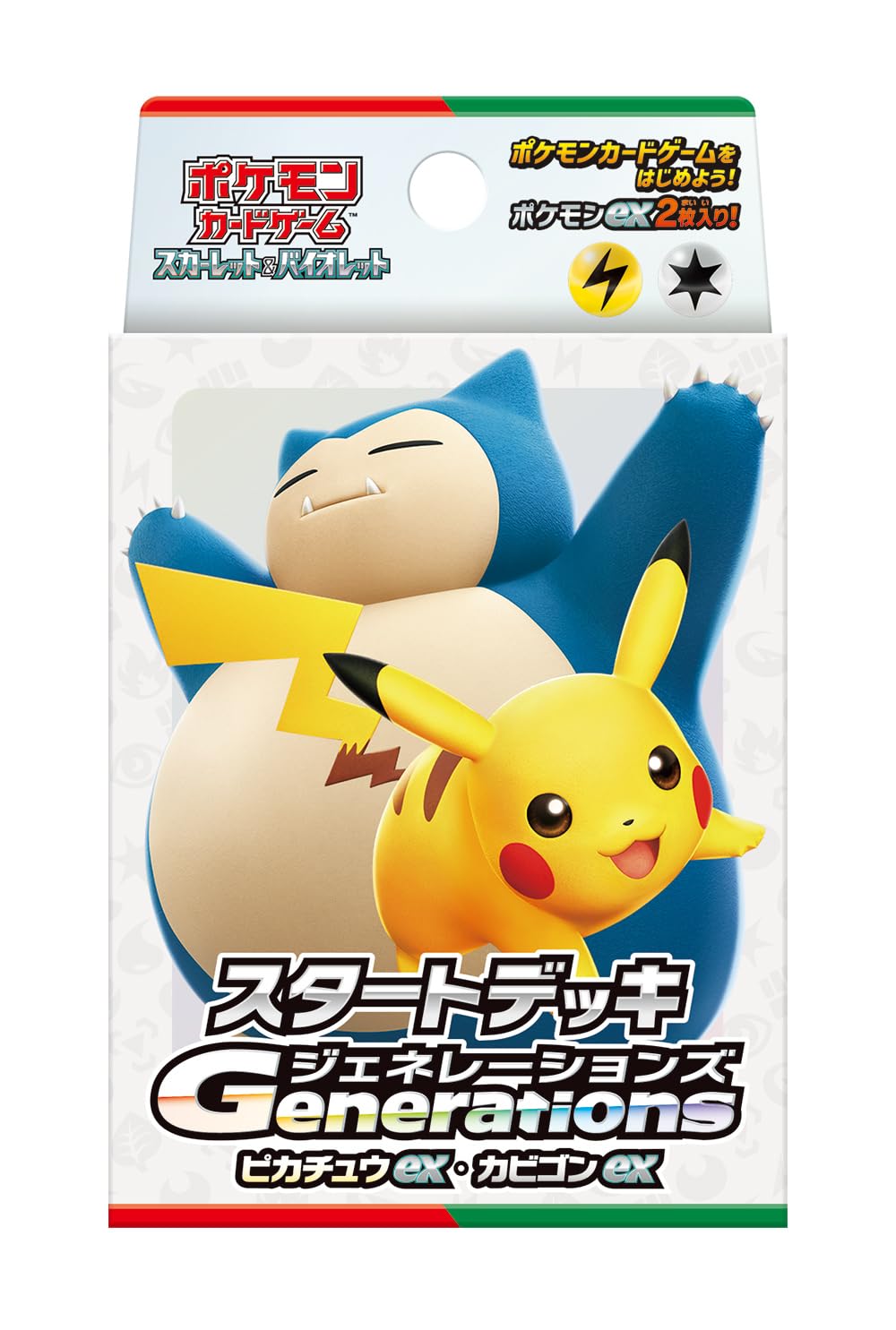 Pokemon Card Game Scarlet and Violet Generations Starter Deck Pikachu ex & Snorlax ex (Japanese) - 60 Cards
