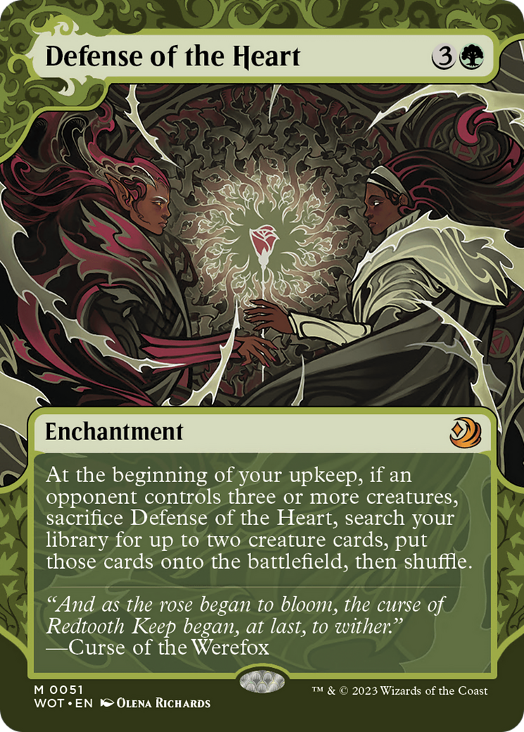 FOIL Defense of the Heart (WOT-051) - Wilds of Eldraine: Enchanting Tales - Magic The Gathering - Single Cards