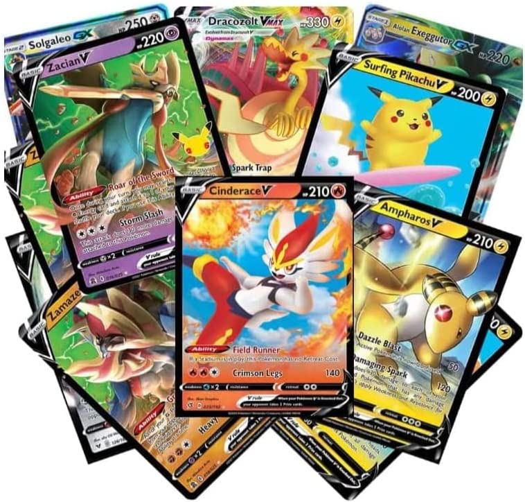 Pokemon TCG: Authentic Factory Sealed Booster Pack (Includes Mystery Card Bundle - V/VMAX 1 in 3 - Bonus Free Protective Card Holder!) - 2