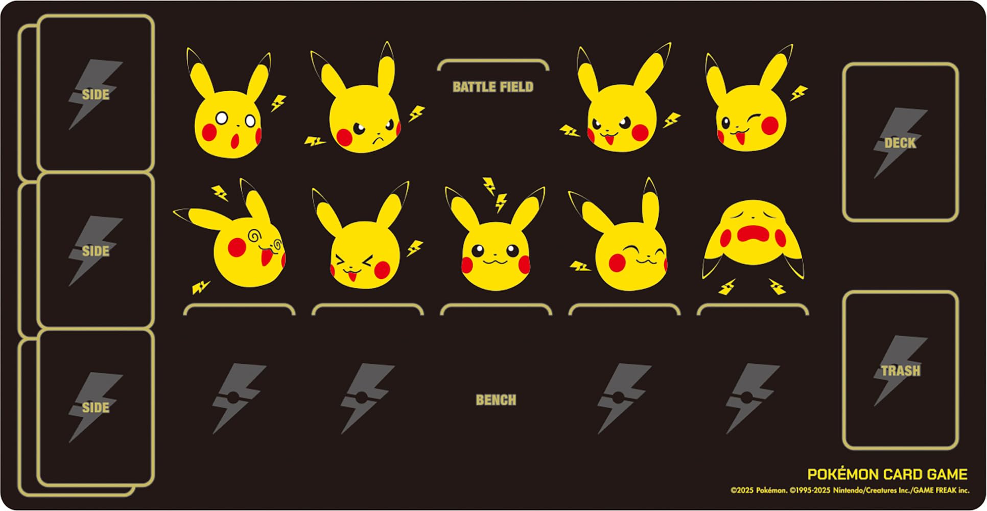 Pokemon Card Game Rubber Playmat Pikachu & Thunder