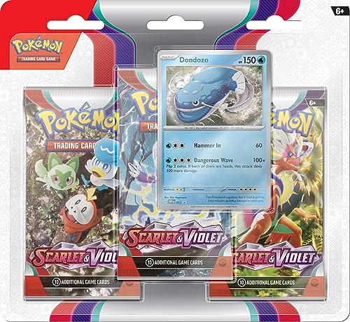 Pokemon TCG: Scarlet & Violet 3-Pack Blister (Random Promo) - 4