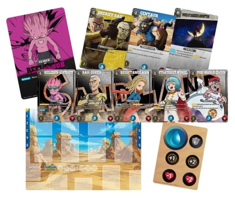 BANDAI Sand Land 2024 English Tactical Card Battle Game TCG SL01 Booster Decks Sealed 1st Edition Box - 6 Decks - 2