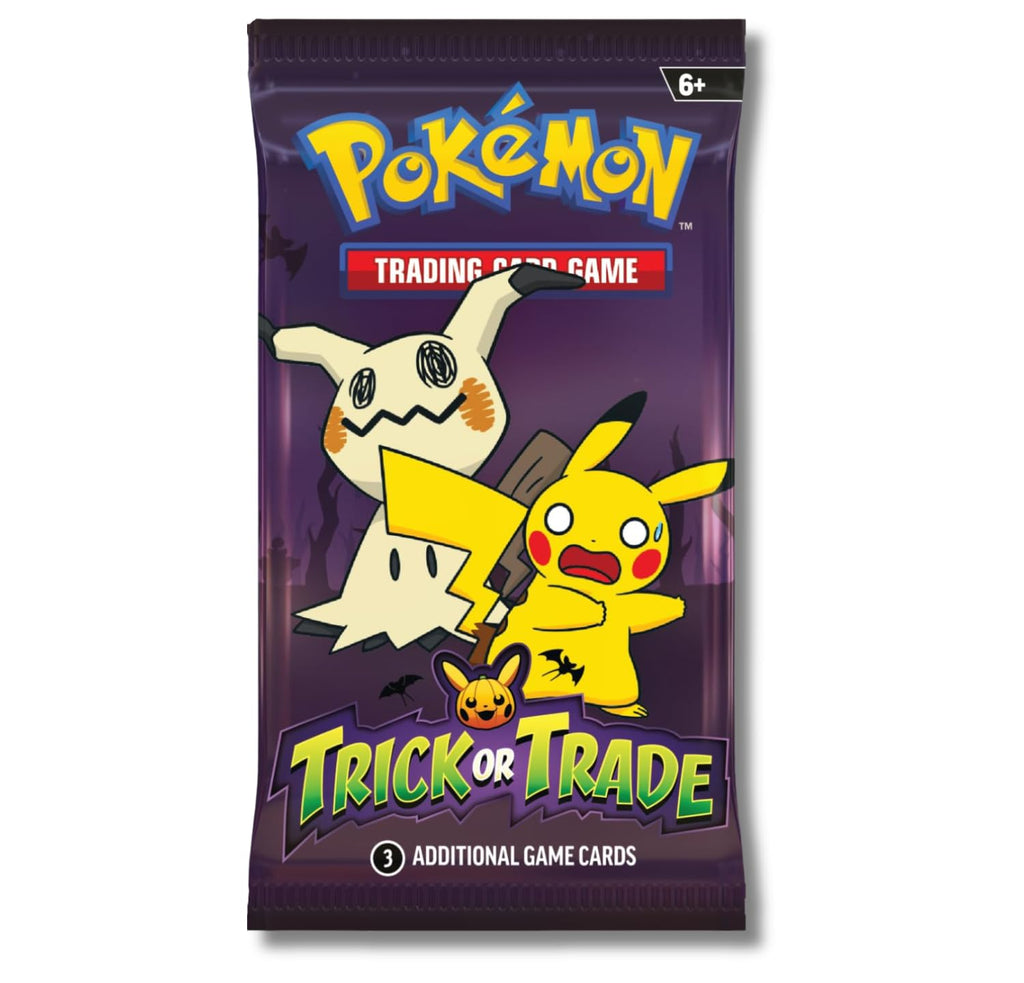 Pokemon 2023 Trick or Trade Mimikyu & Pikachu | 6 Mini Booster Packs - 2