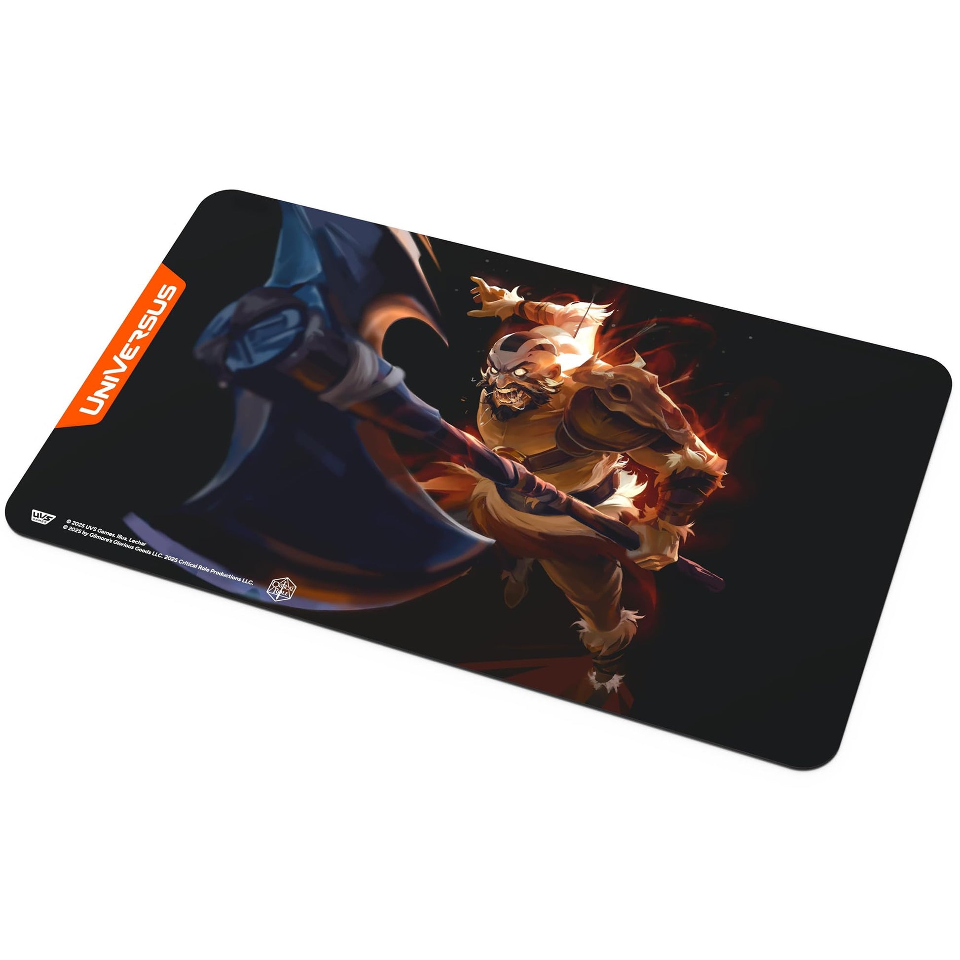 UniVersus: Critical Role: Heroes of Exandria Grog Strongjaw Playmat - 24 x 14 Neoprene Mat, Tabletop Card Game Accessory, UVS Games, Licensed - 4
