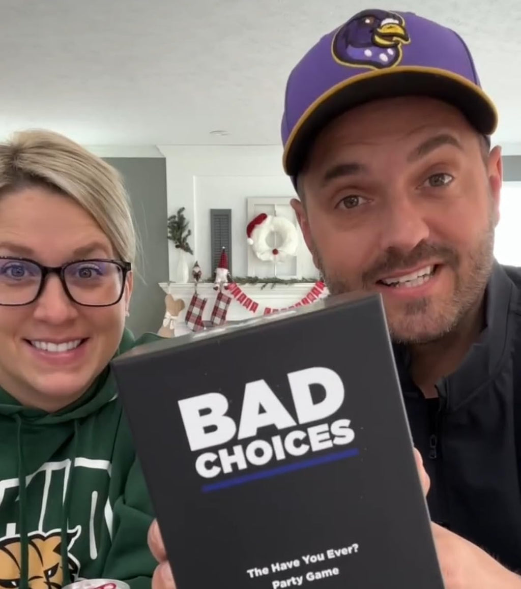 BAD CHOICES Party Game + After Dark Edition Set - Hilarious Adult Card Game for White Elephant Parties, Stocking Stuffers and Board Games Night with Your Friends - 5