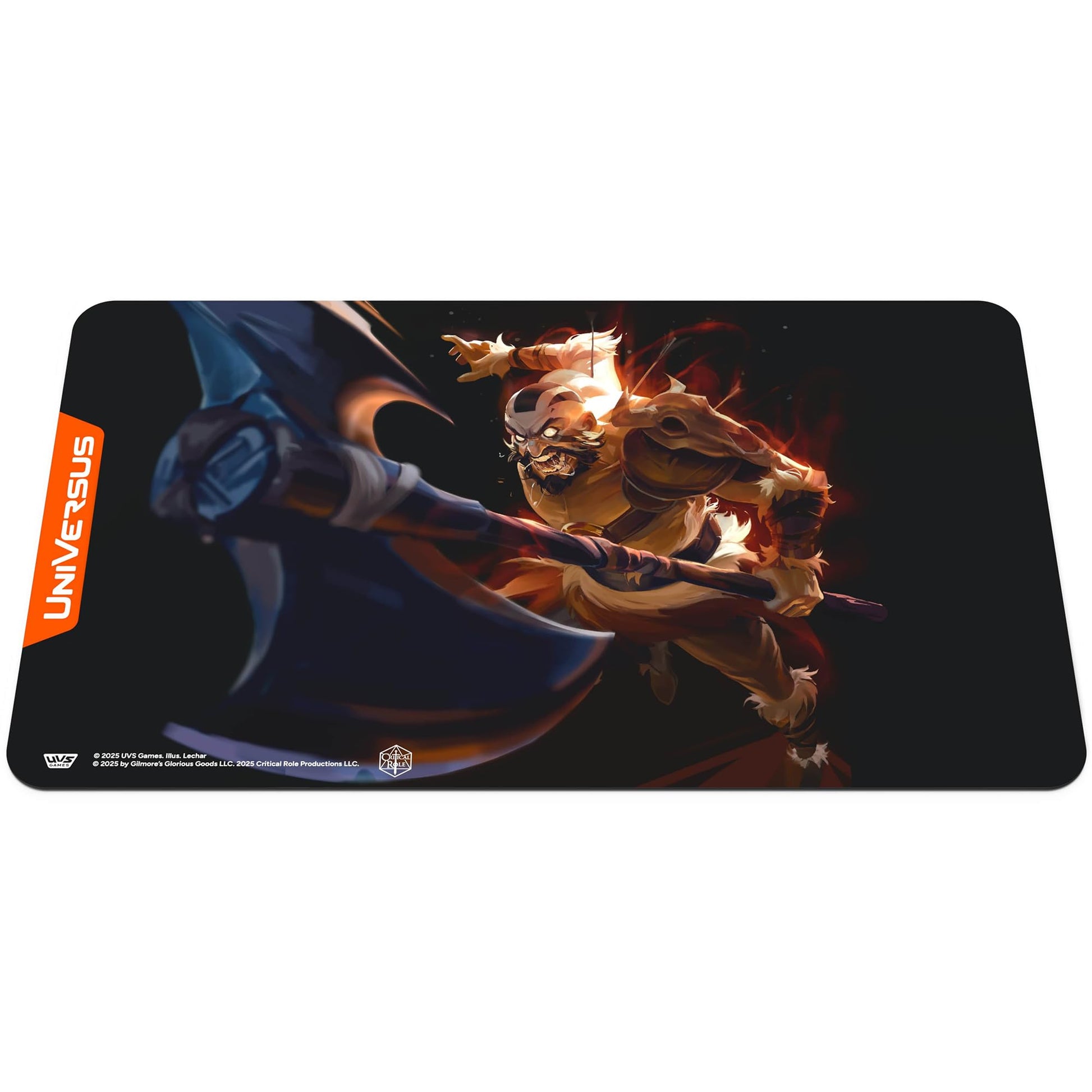 UniVersus: Critical Role: Heroes of Exandria Grog Strongjaw Playmat - 24 x 14 Neoprene Mat, Tabletop Card Game Accessory, UVS Games, Licensed - 3