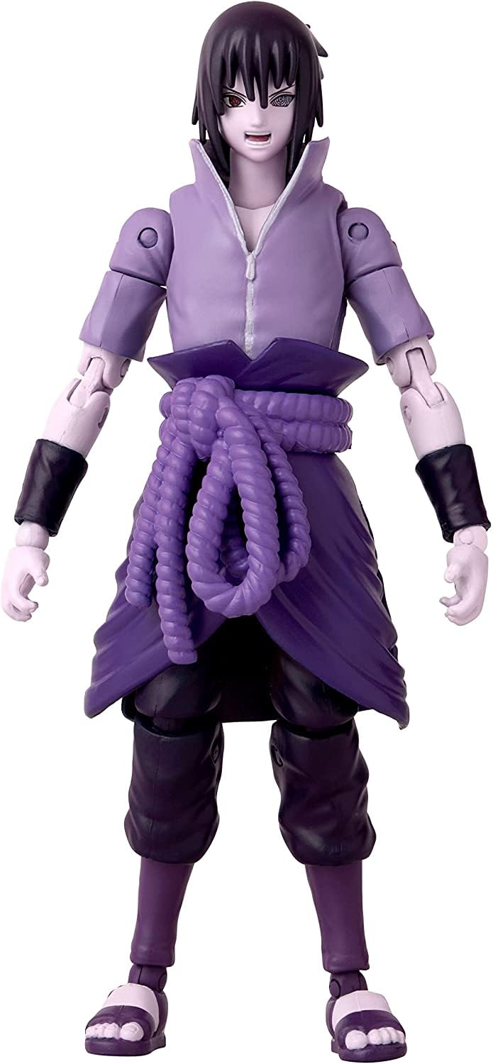 BANDAI Anime Heroes Action Figure Uchiha Sasuke Rinnegan/Mangekyo Sharingan | 17cm Sasuke Figure with Extra Hands and Accessories | Naruto Shippuden Anime Figure Action Figures for Boys and Girls - 5