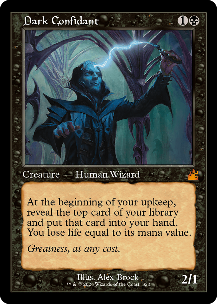 FOIL Dark Confidant (Retro Frame) (RVR-323) - Ravnica Remastered - Magic The Gathering - Single Cards