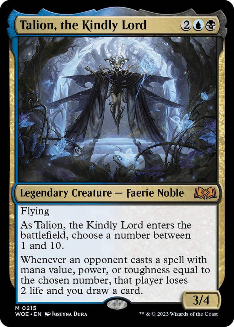 Talion, the Kindly Lord (WOE-215) - Wilds of Eldraine - Magic The Gathering - Single Cards