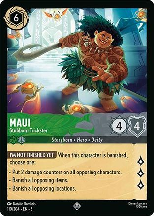 Maui - Stubborn Trickster (110/204) - Reign of Jafar Cold Foil - Single Cards