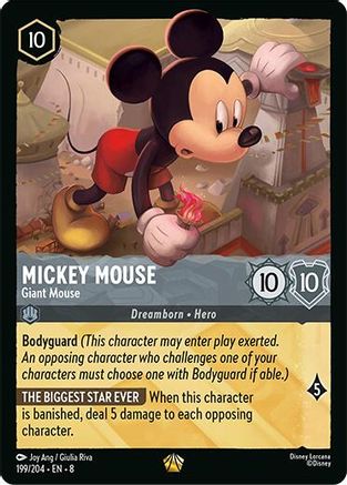 Mickey Mouse - Giant Mouse (199/204) - Reign of Jafar - Single Cards