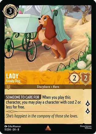 Lady - Family Dog (11/204) - Reign of Jafar Cold Foil - Single Cards