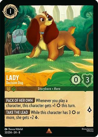 Lady - Decisive Dog (33/204) - Reign of Jafar Cold Foil - Single Cards