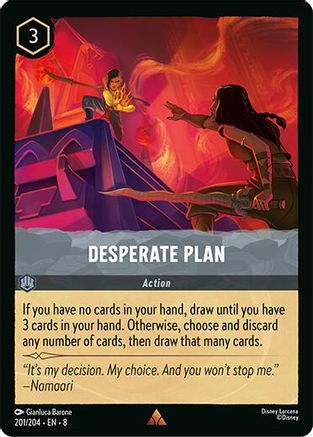 Desperate Plan (201/204) - Reign of Jafar Cold Foil - Single Cards