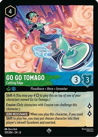 Go Go Tomago - Cutting Edge (107/204) - Reign of Jafar Cold Foil - Single Cards