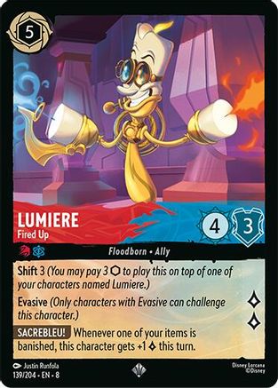 Lumiere - Fired Up (139/204) - Reign of Jafar Cold Foil - Single Cards