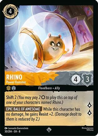 Rhino - Power Hamster (30/204) - Reign of Jafar Cold Foil - Single Cards