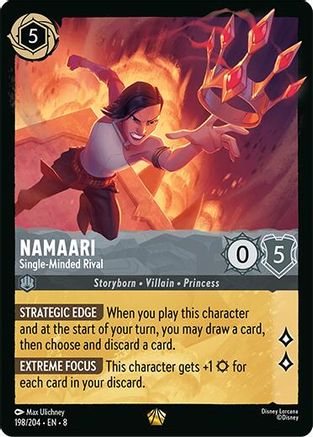 Namaari - Single-Minded Rival (198/204) - Reign of Jafar - Single Cards