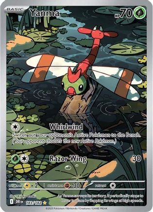 Yanma - 183/182 183 - SV10 Destined Rivals Holofoil - Single Cards