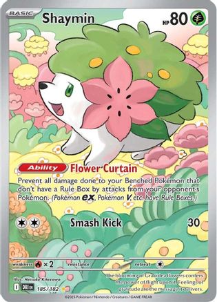 Shaymin - 185/182 185 - SV10 Destined Rivals Holofoil - Single Cards